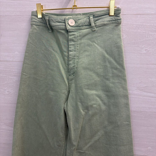 Zara Green Wide Leg Pants 4