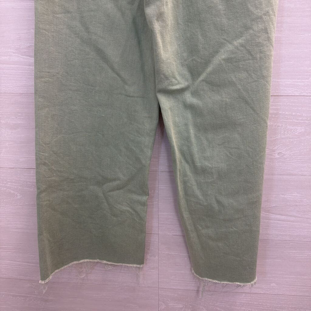 Zara Green Wide Leg Pants 4