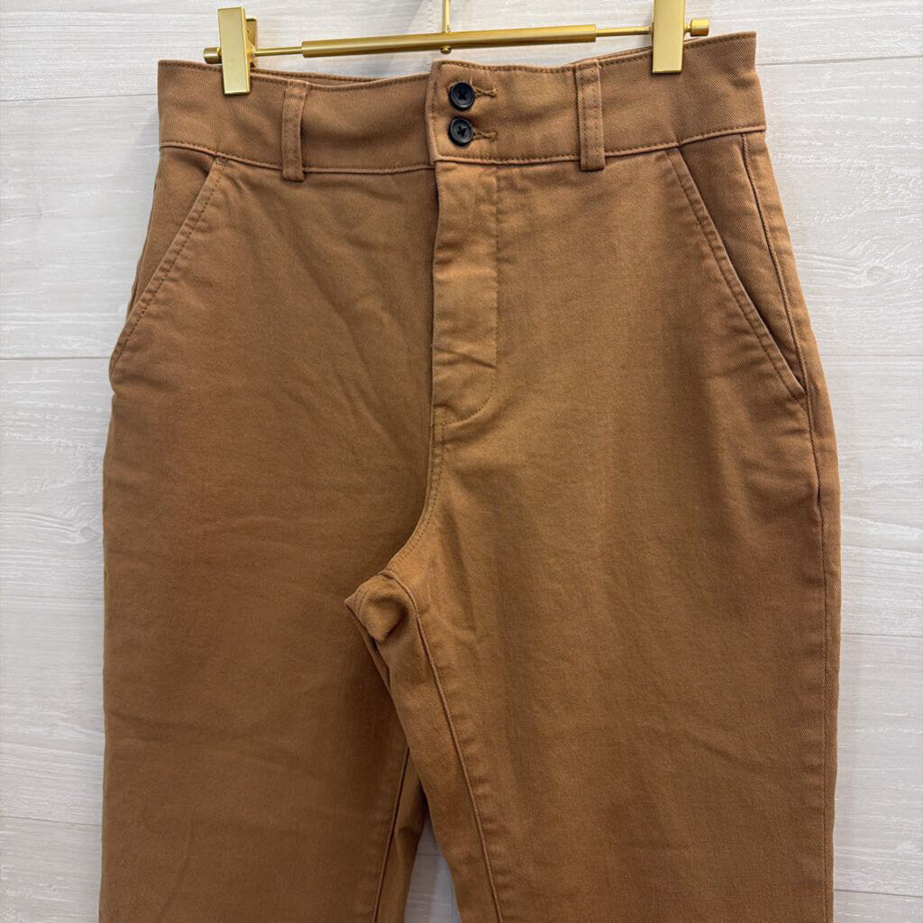 Everlane Brown Wide Leg High Waisted Pants 8