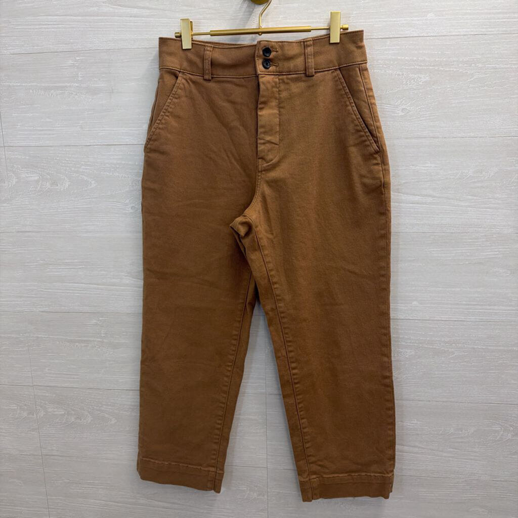 Everlane Brown Wide Leg High Waisted Pants 8