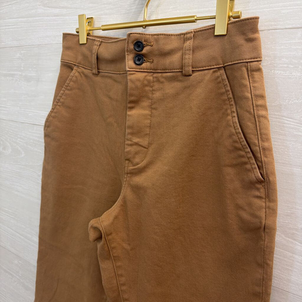 Everlane Brown Wide Leg High Waisted Pants 8
