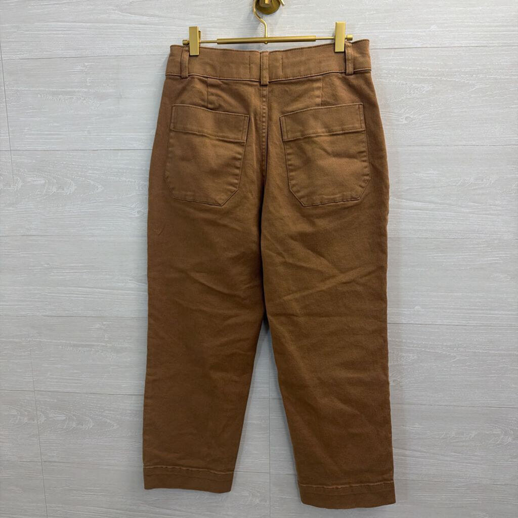 Everlane Brown Wide Leg High Waisted Pants 8