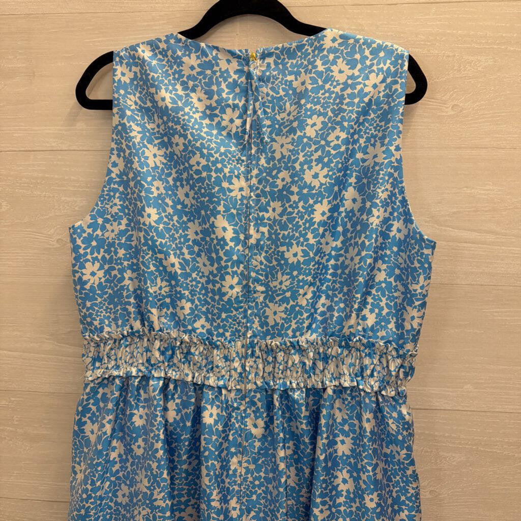 Lilly Pulitzer Blue/ White Print Sleeveless Dress 16