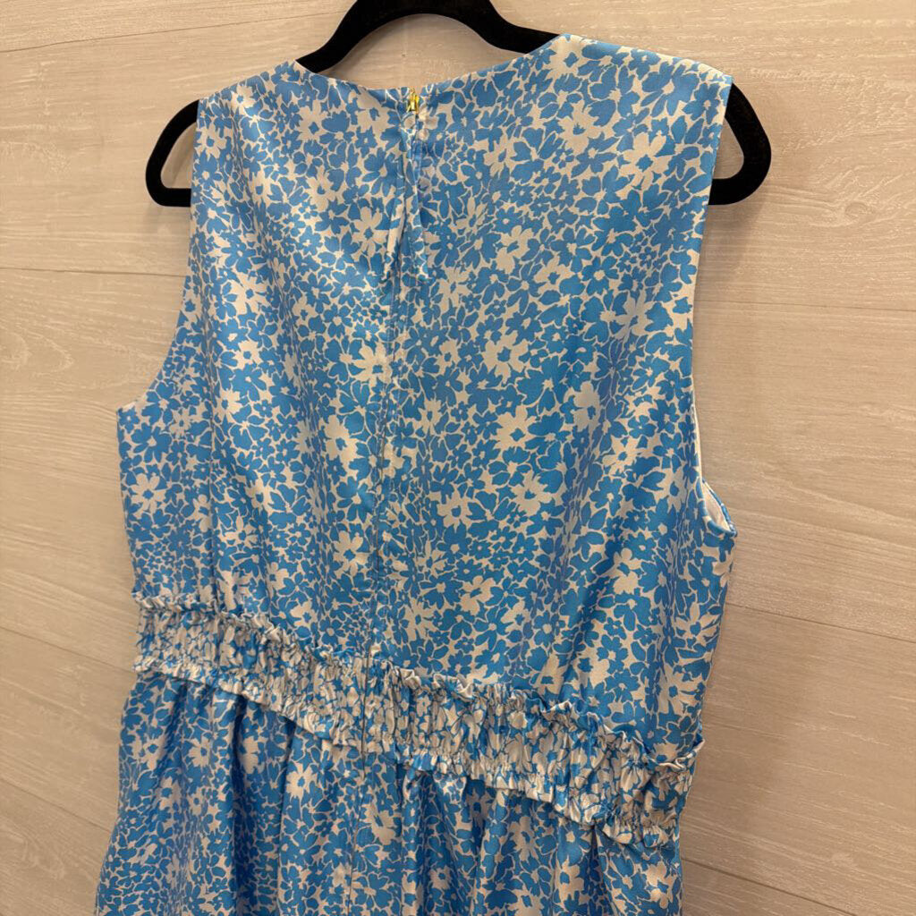Lilly Pulitzer Blue/ White Print Sleeveless Dress 16