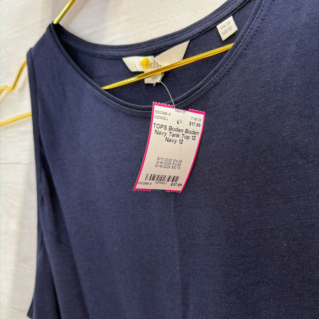 Boden Navy Tank Top 12