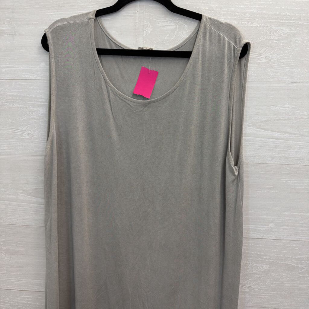 POL Grey Tank Shift Dress Large
