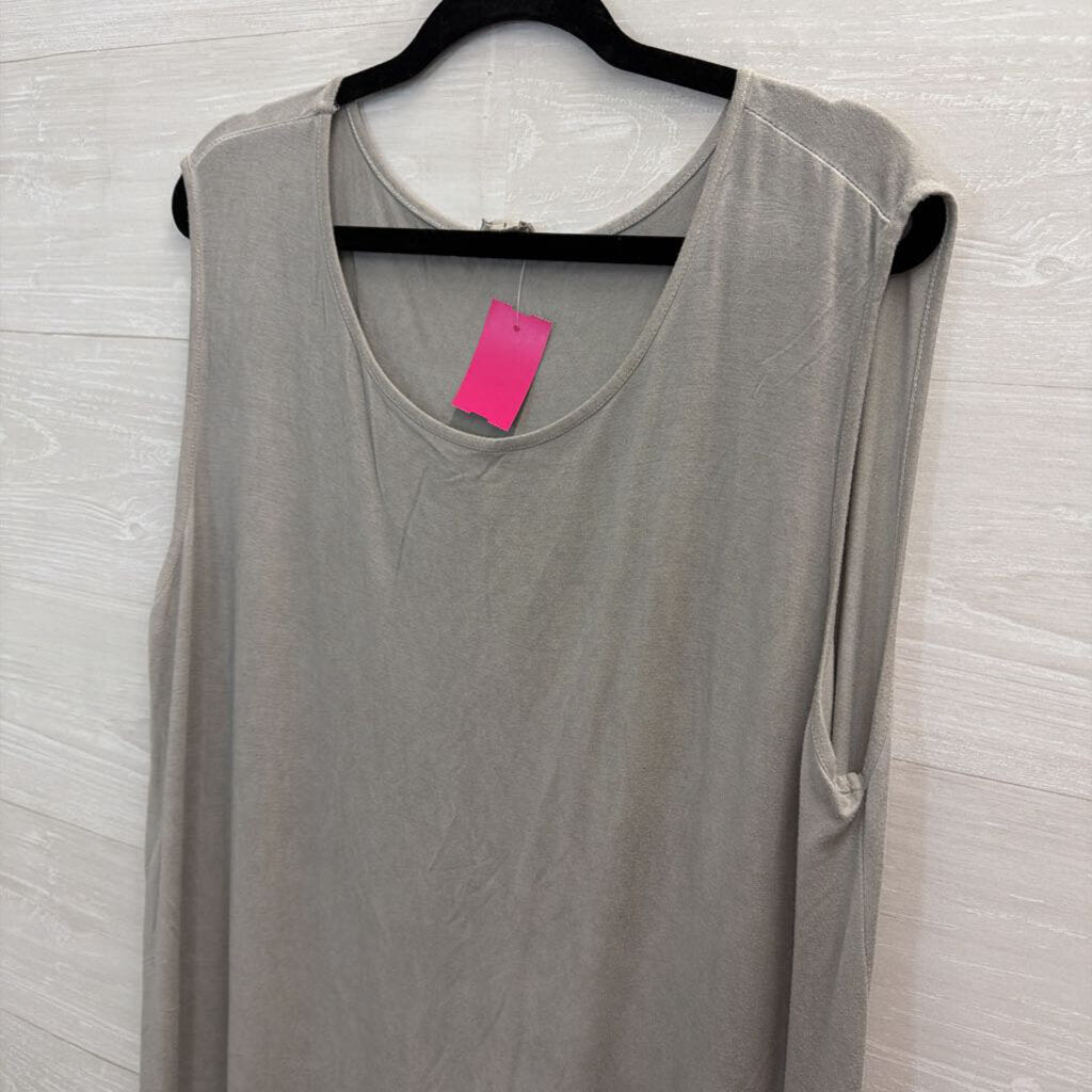 POL Grey Tank Shift Dress Large