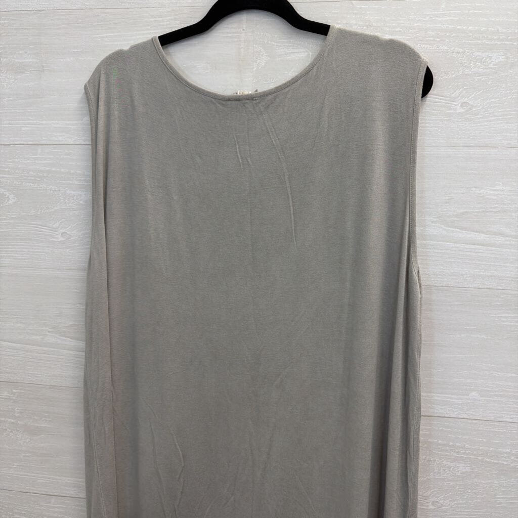 POL Grey Tank Shift Dress Large