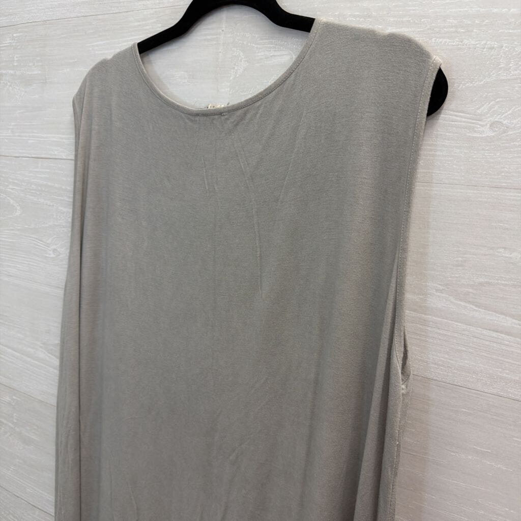 POL Grey Tank Shift Dress Large