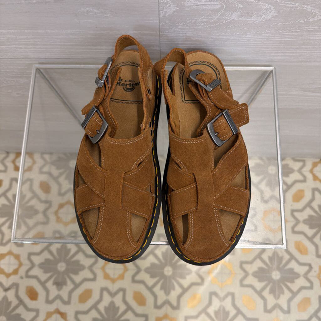 Dr. Martens Brown Suede Archive Fisherman Sandals 7
