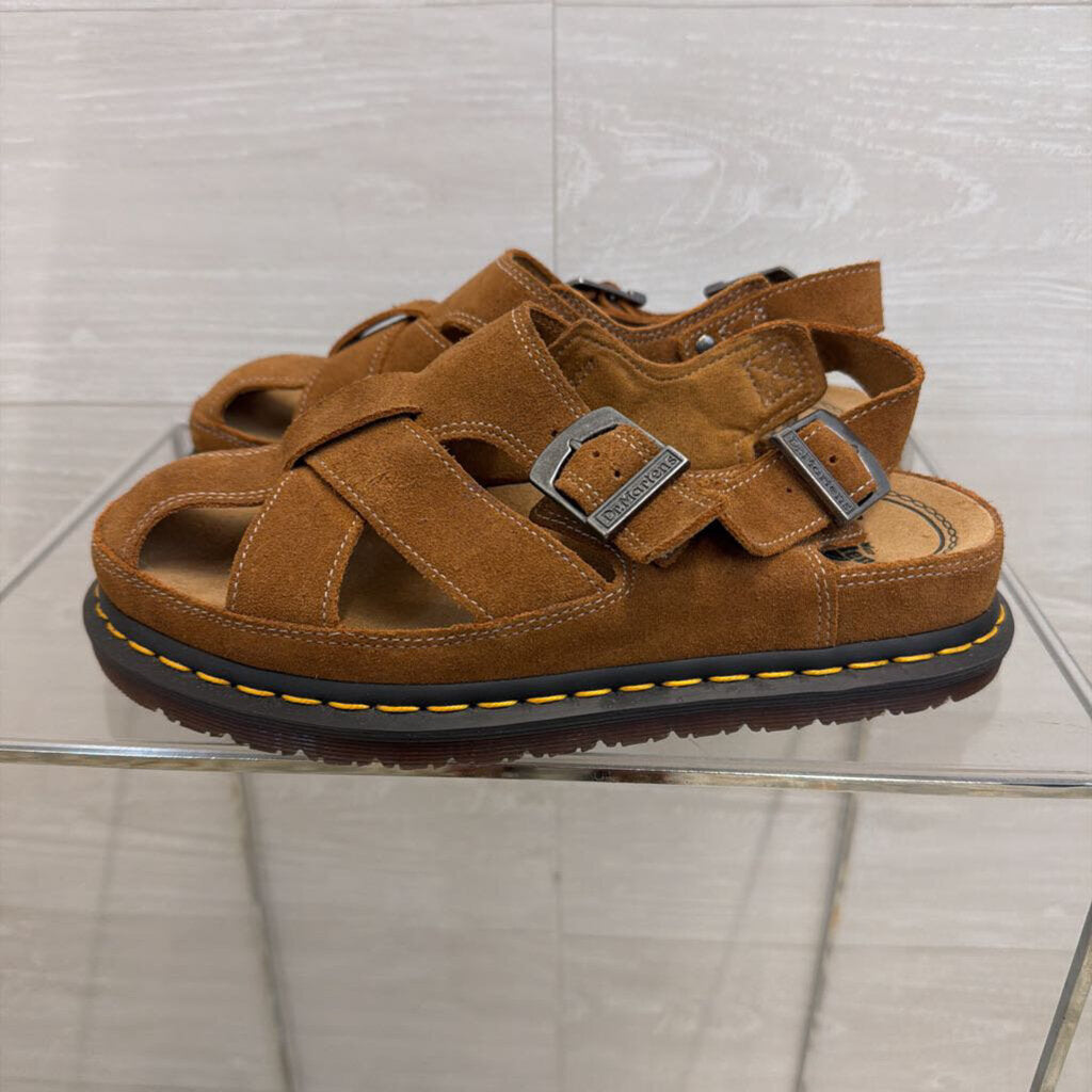 Dr. Martens Brown Suede Archive Fisherman Sandals 7