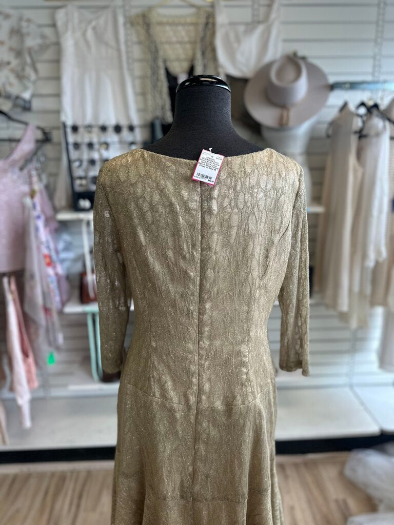 Evan Picone God Lace Long Sleeve Short Formal Dress 10