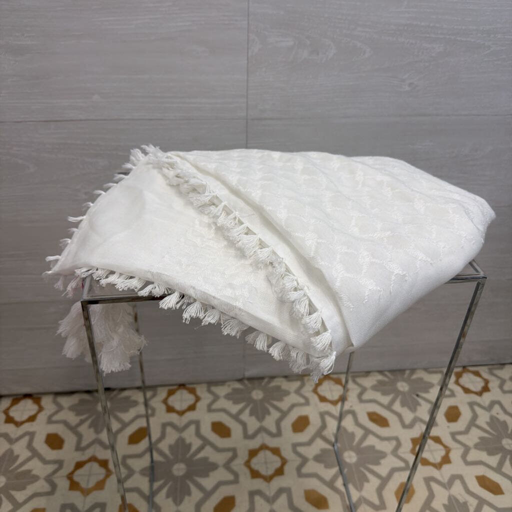 White Lightweight Blanket Scarf