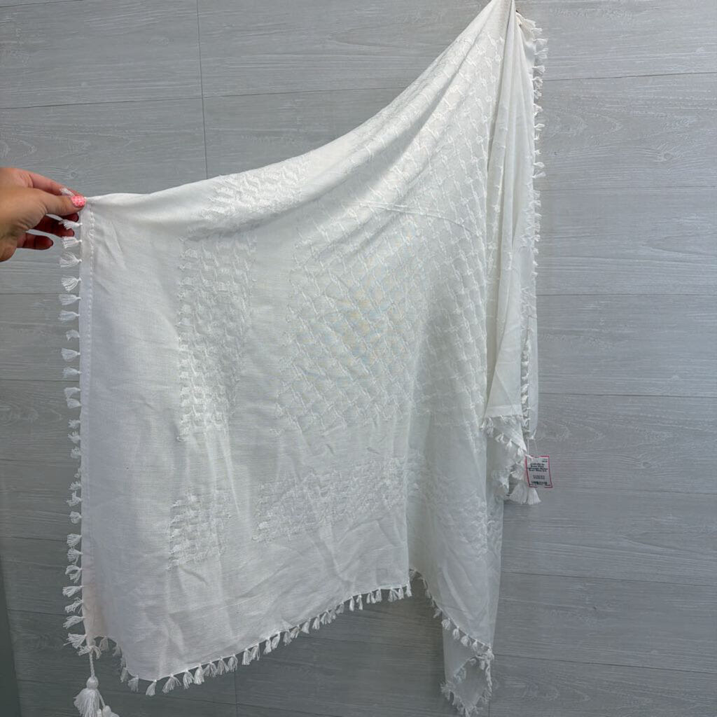 White Lightweight Blanket Scarf