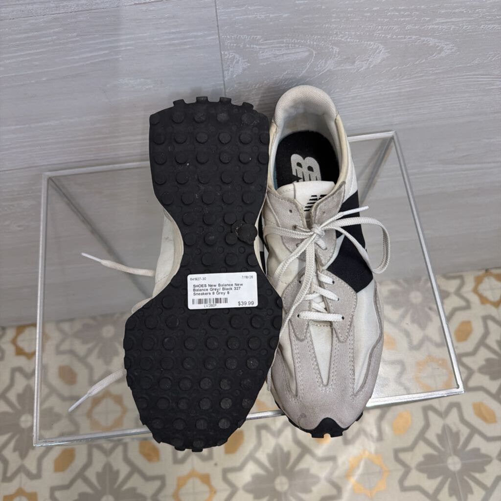New Balance Grey/ Black 327 Sneakers 8