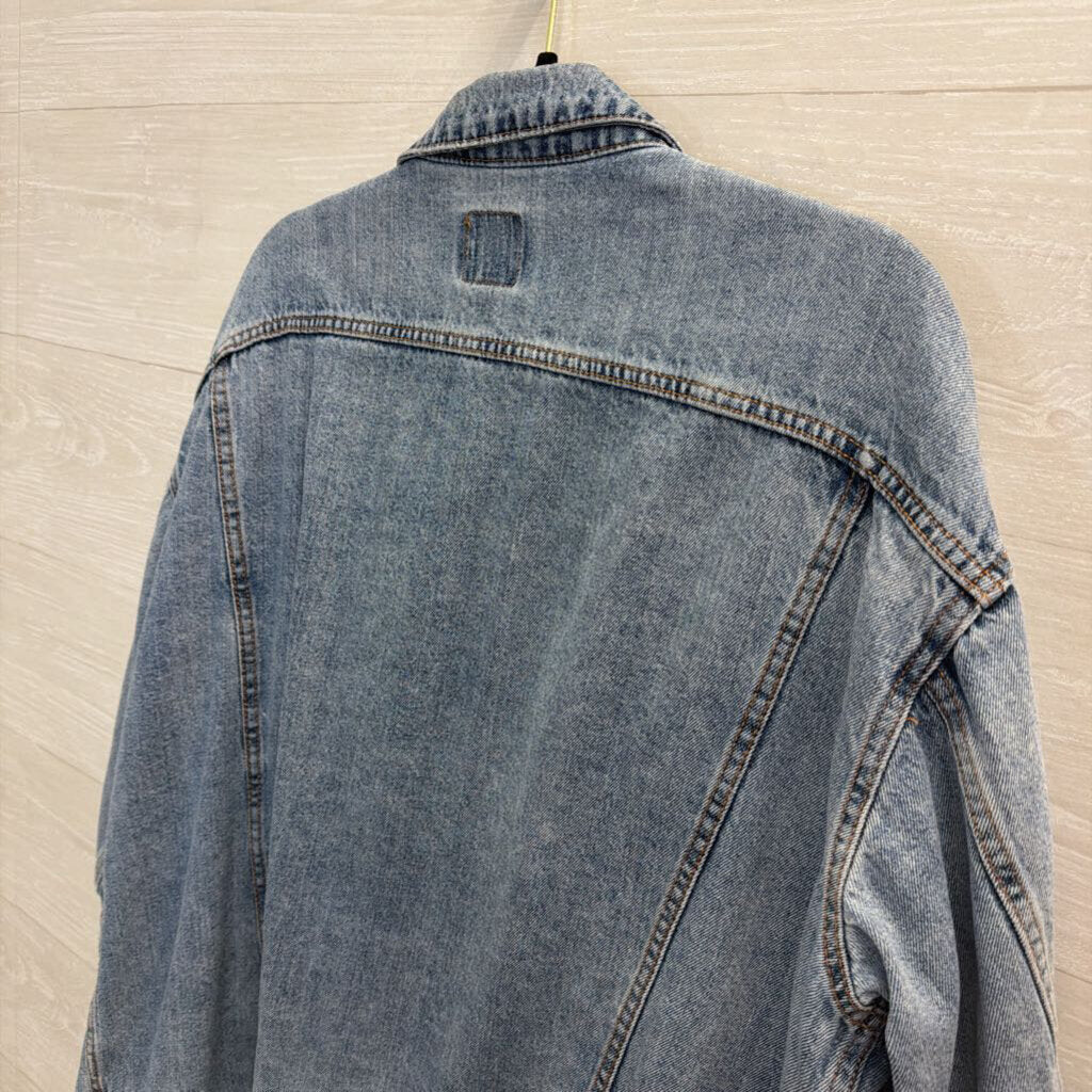 Medium Wash Denim Jacket XXL