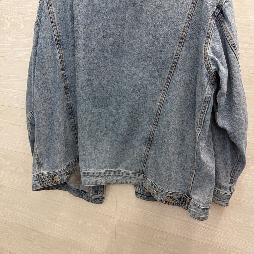 Medium Wash Denim Jacket XXL