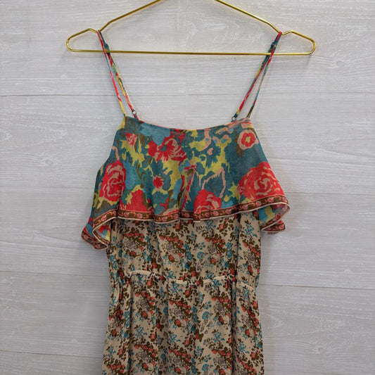 Joie Cream/ Multi Print Maxi Dress Extra Small