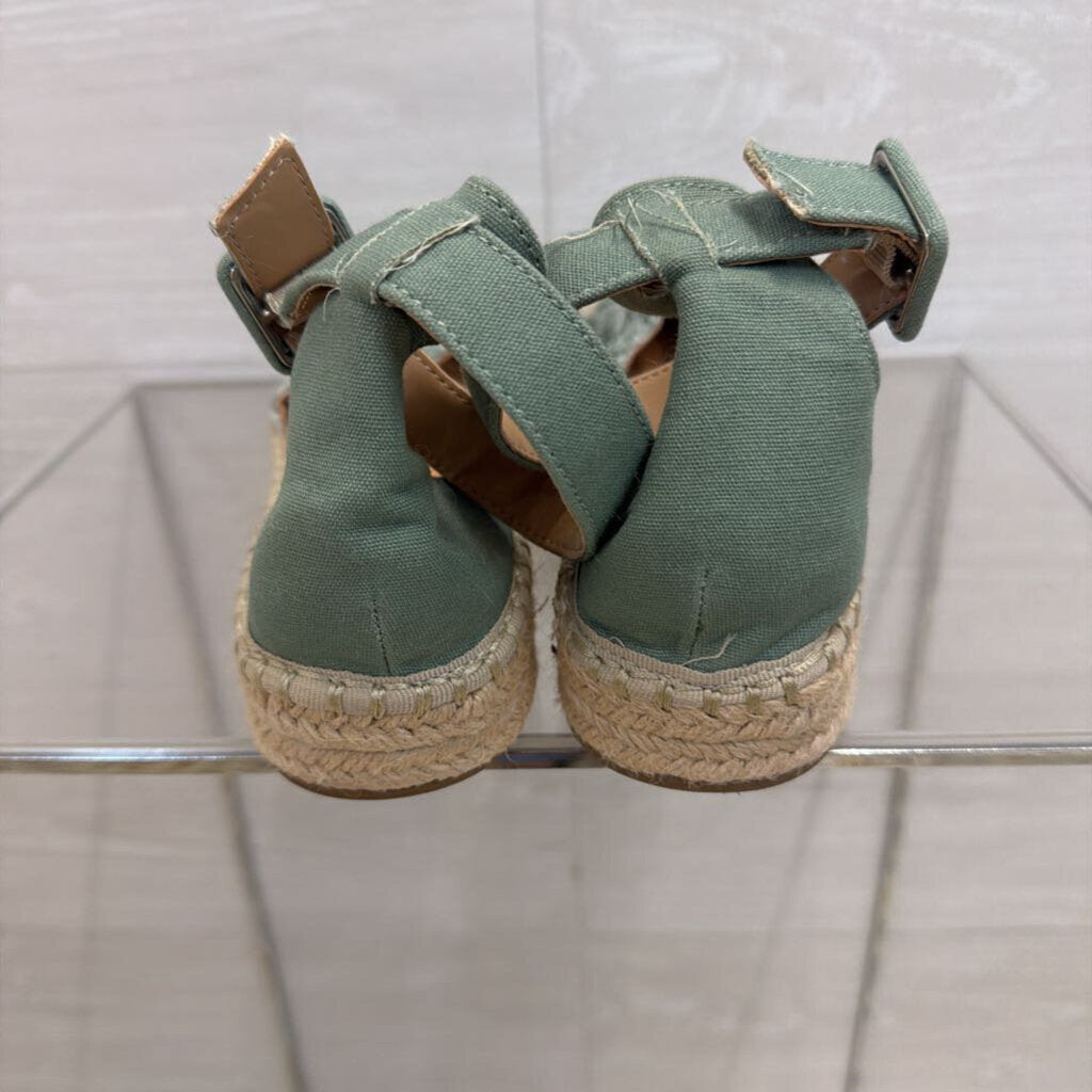 Kaari Blue Espadrille Ankle Strap Shoes 9