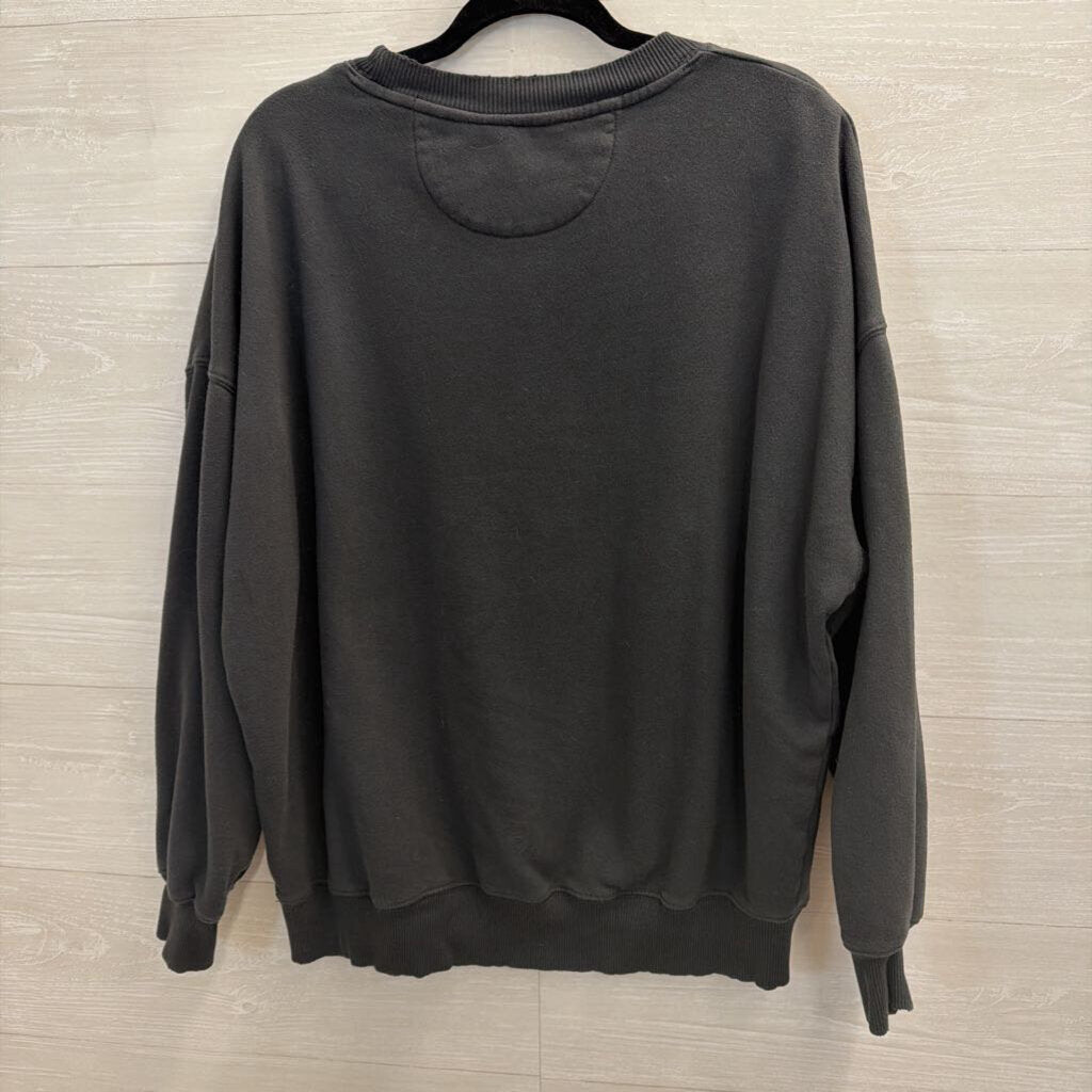 American Eagle Grey Nirvana Graphic Crewneck Sweatshirt Medium