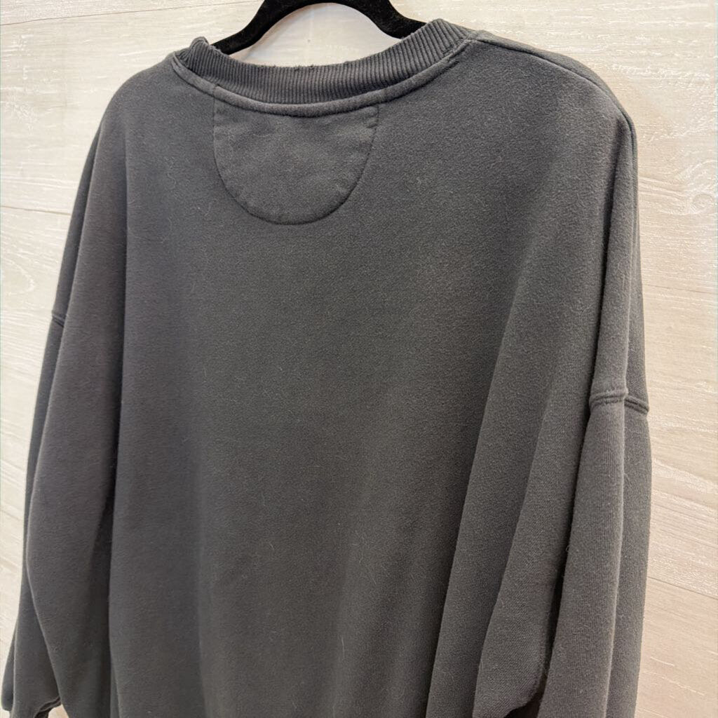 American Eagle Grey Nirvana Graphic Crewneck Sweatshirt Medium