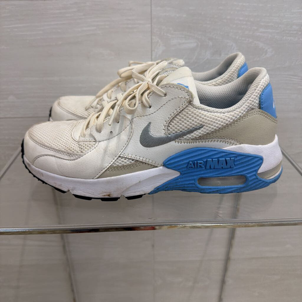 Nike White/ Blue Air Max Excee Sneakers 9