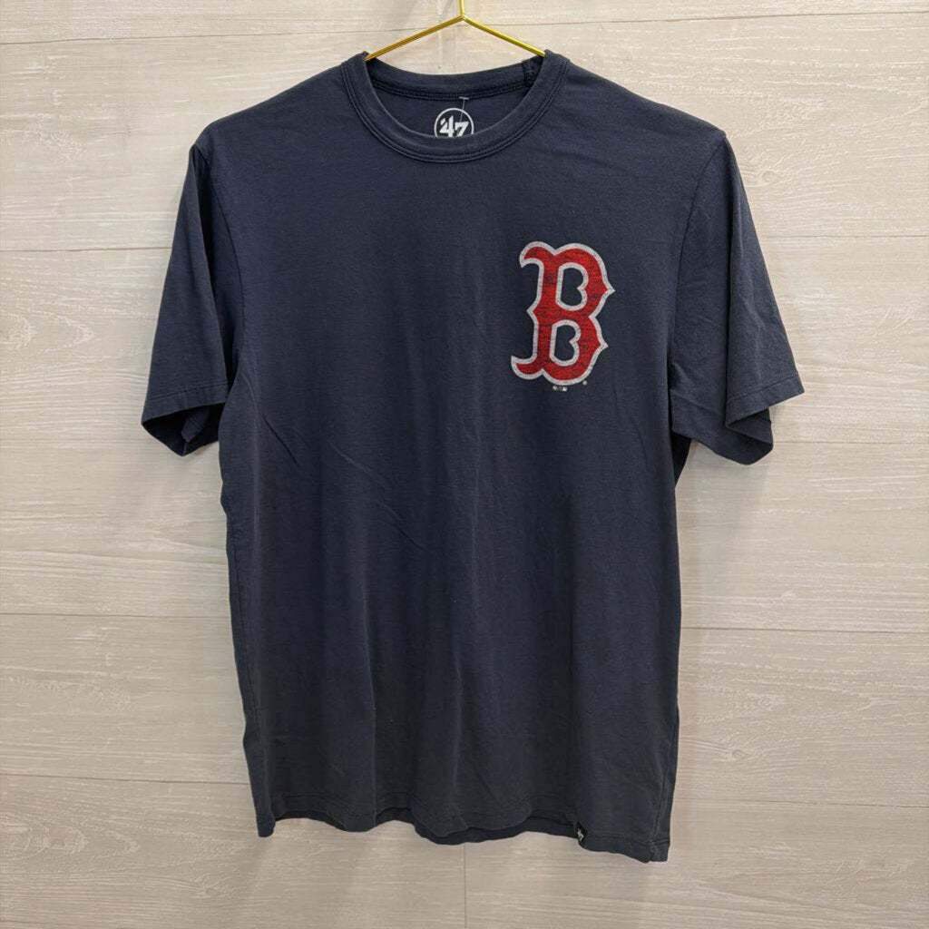 '47 Navy Boston Red Sox Short Sleeve Graphic Tee Small
