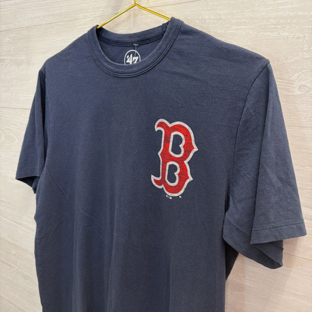 '47 Navy Boston Red Sox Short Sleeve Graphic Tee Small
