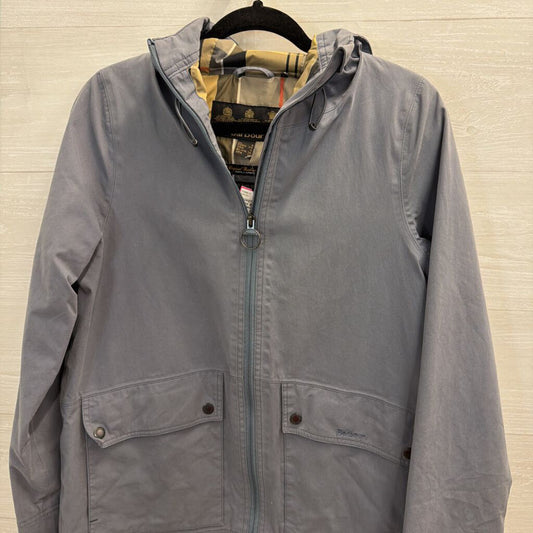 Barbour Blue Hooded Rain Jacket 4
