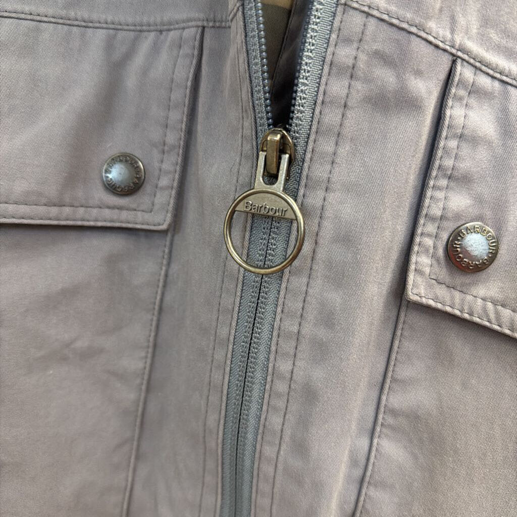 Barbour Blue Hooded Rain Jacket 4