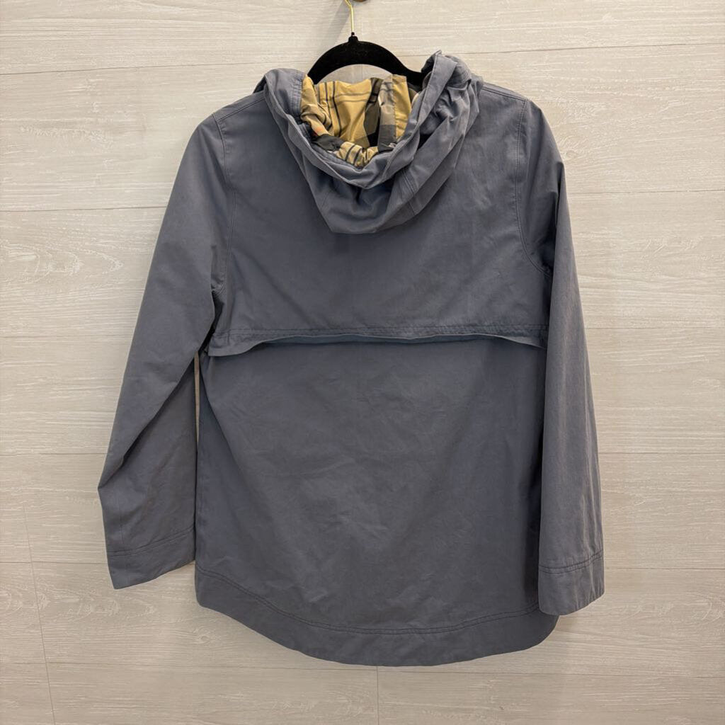 Barbour Blue Hooded Rain Jacket 4