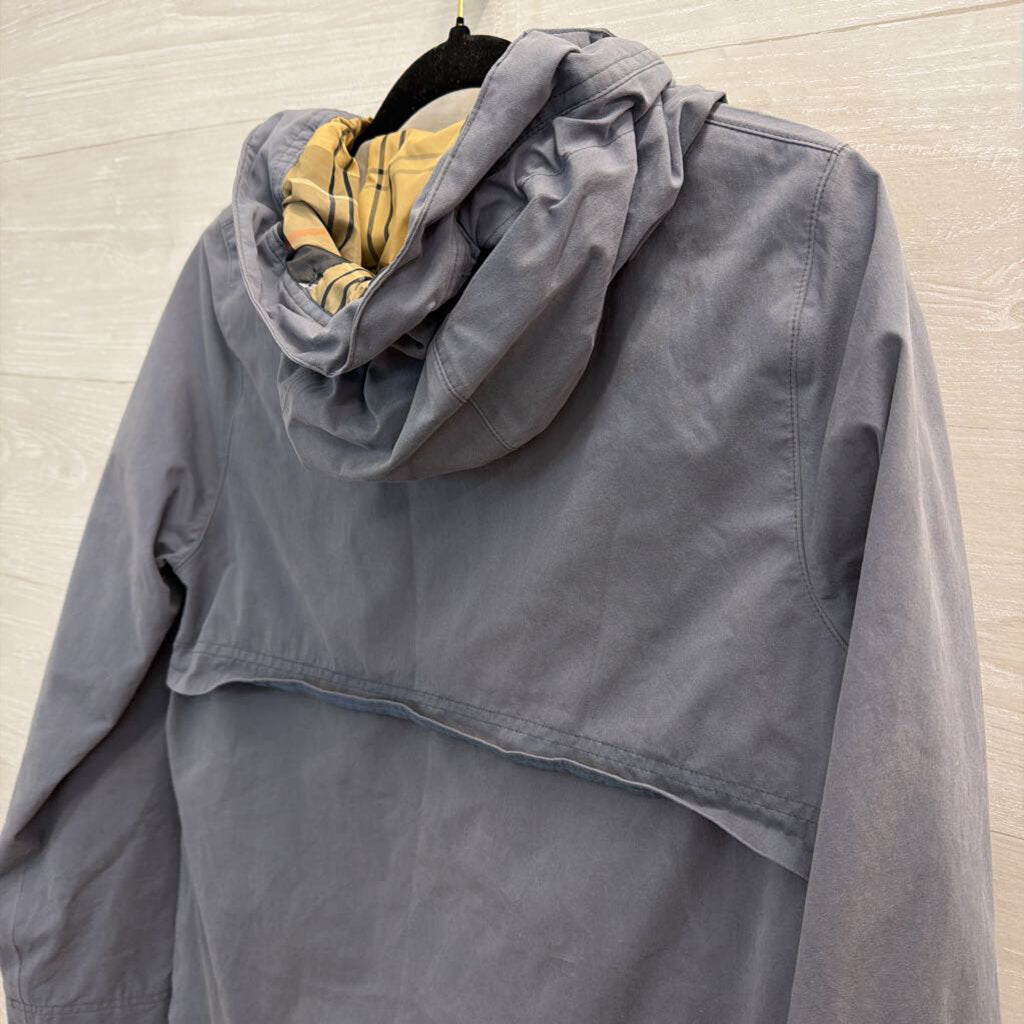 Barbour Blue Hooded Rain Jacket 4