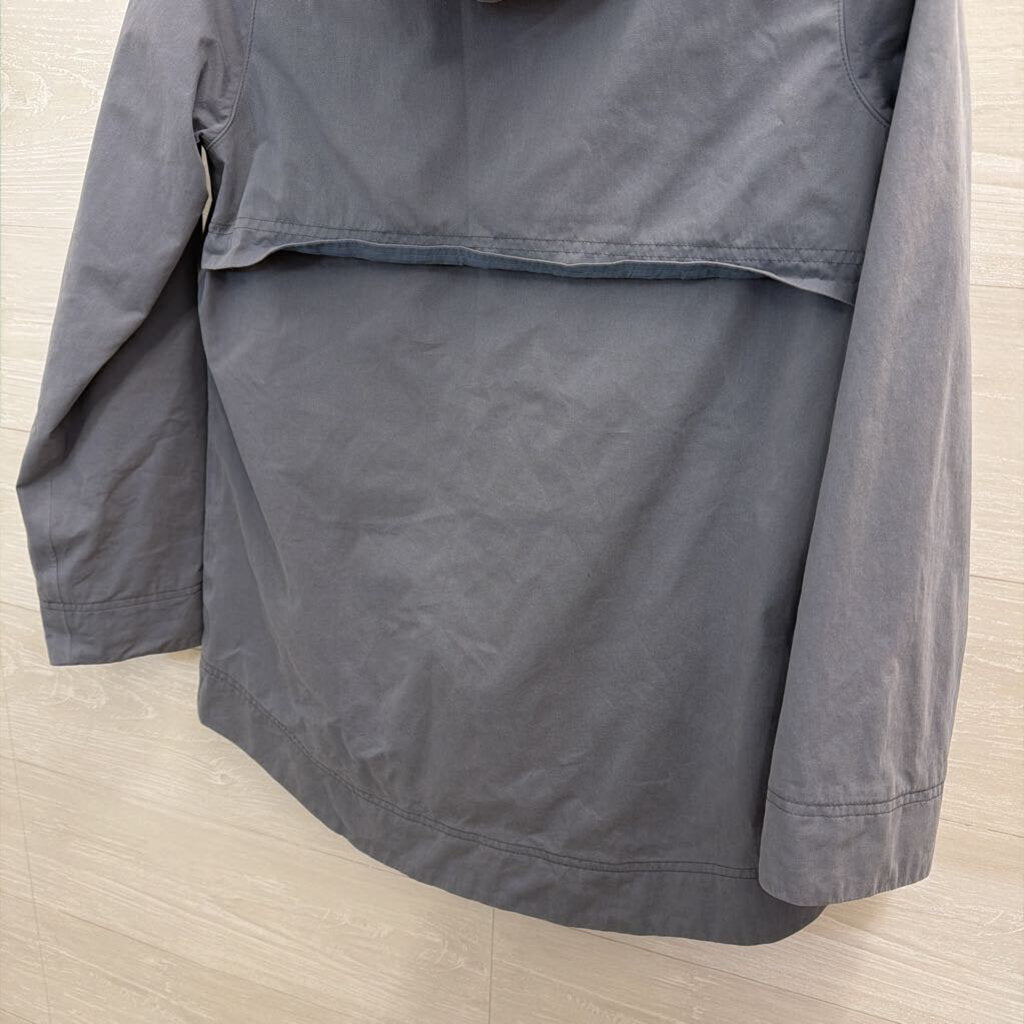 Barbour Blue Hooded Rain Jacket 4