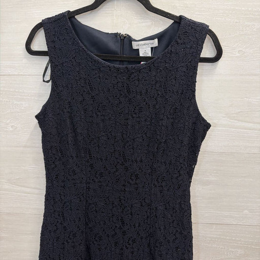 Liz Claiborne Navy Lace Sleeveless Shift Dress 4