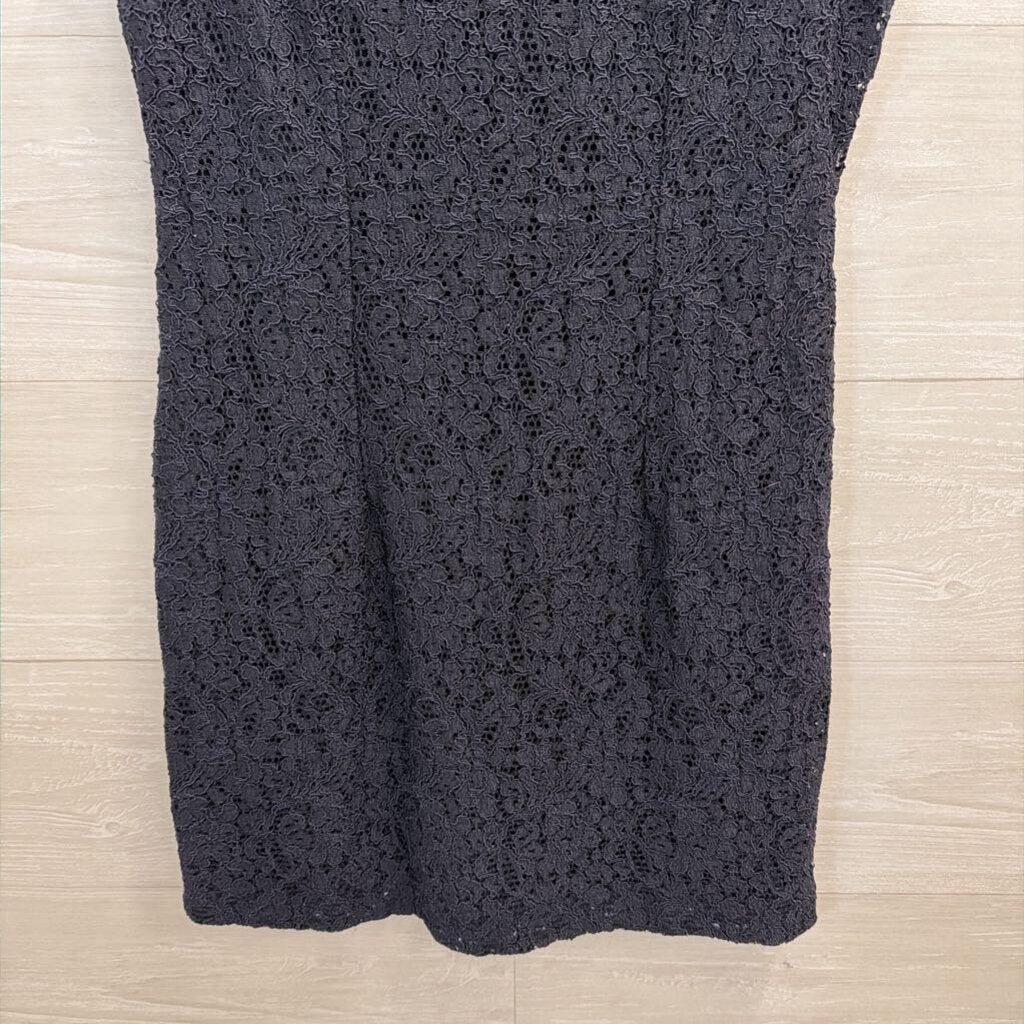 Liz Claiborne Navy Lace Sleeveless Shift Dress 4