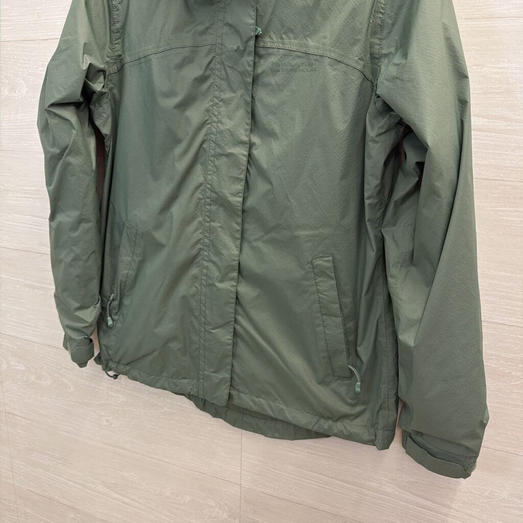 Mountain Warehouse Green Waterproof Zip Up Hooded Jacket 6