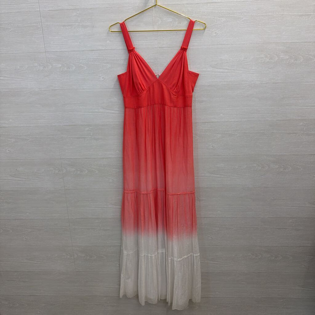 Tahari Coral Ombre Maxi Dress 4