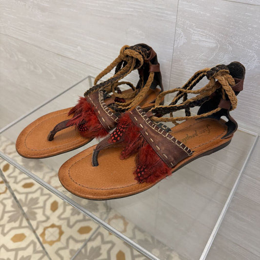 Free People Bora Bora Tie Sandals 39