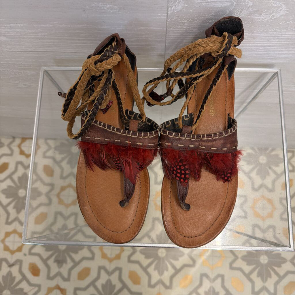 Free People Bora Bora Tie Sandals 39