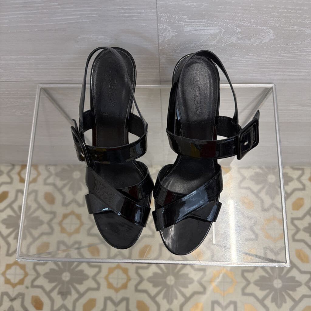 J. Crew Patent Block Heel 8.5