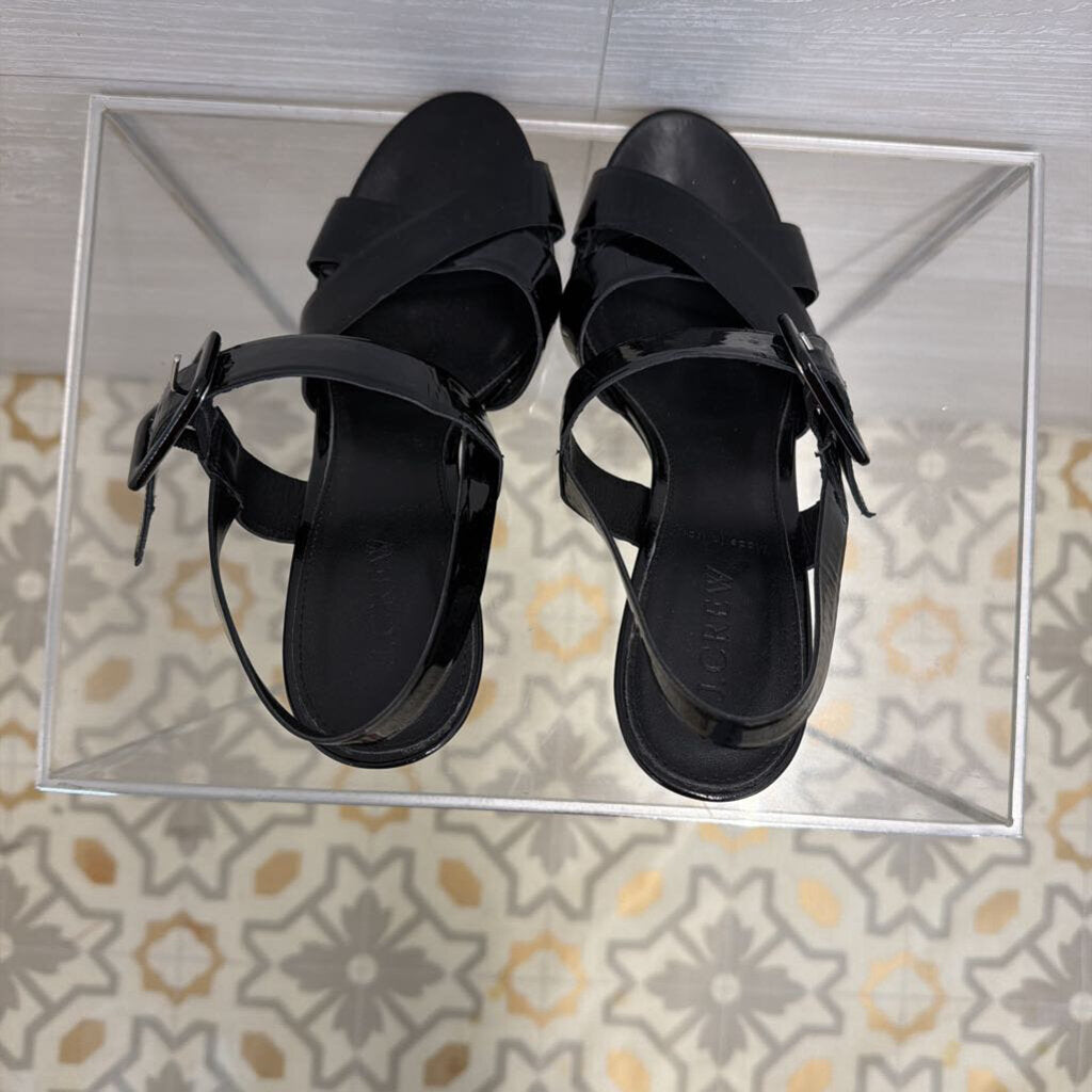 J. Crew Patent Block Heel 8.5