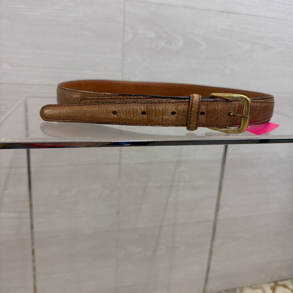 Brown Leather Belt Small/ Medium