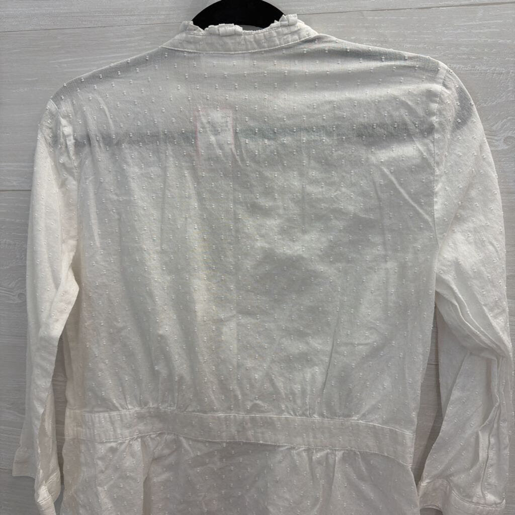Loft White Dot Detail Long Sleeve Top 8