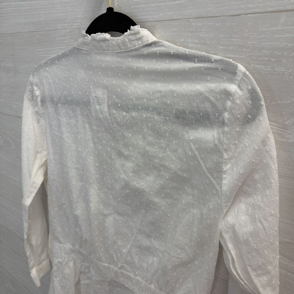 Loft White Dot Detail Long Sleeve Top 8