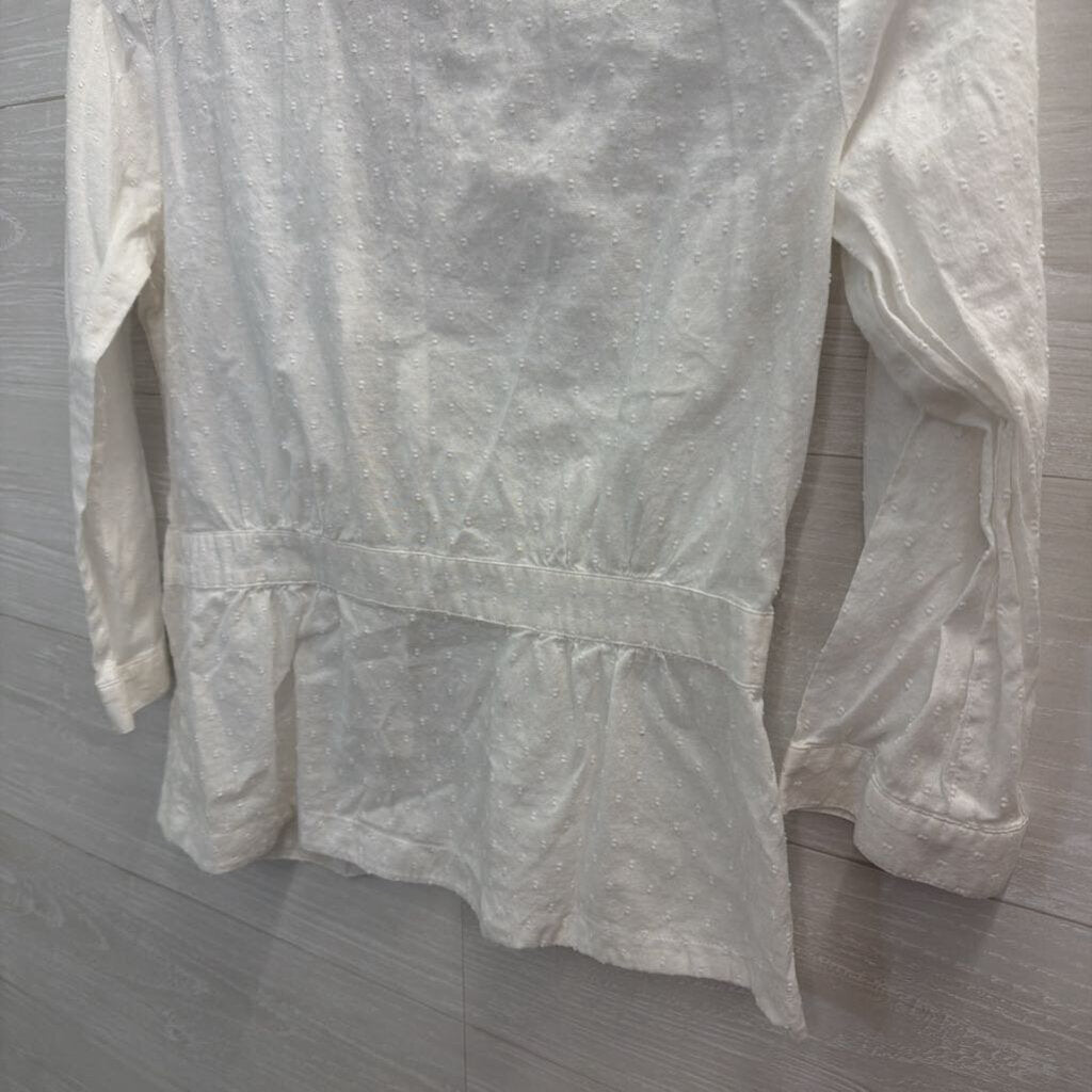 Loft White Dot Detail Long Sleeve Top 8