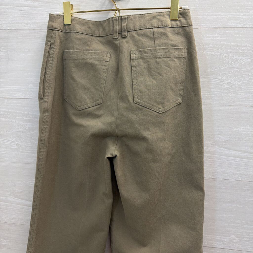 Jonathan Simkhai Green Wide Leg Pants 2