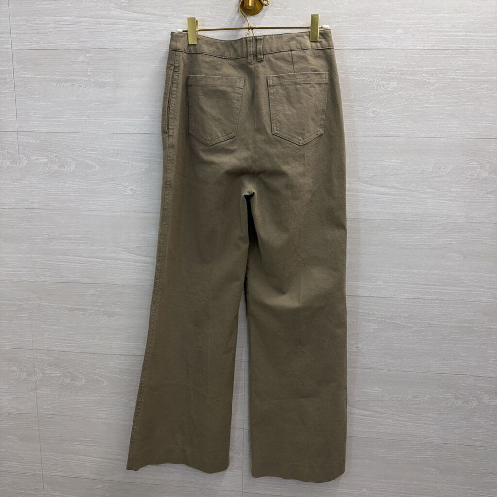 Jonathan Simkhai Green Wide Leg Pants 2