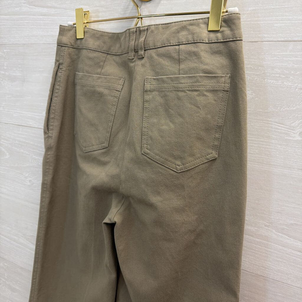 Jonathan Simkhai Green Wide Leg Pants 2