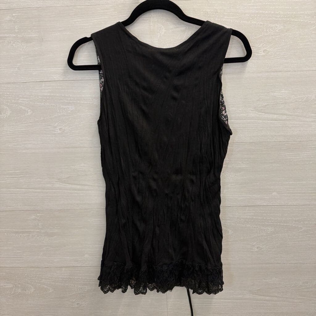 Pretty Angel Black LaceTank Top Large