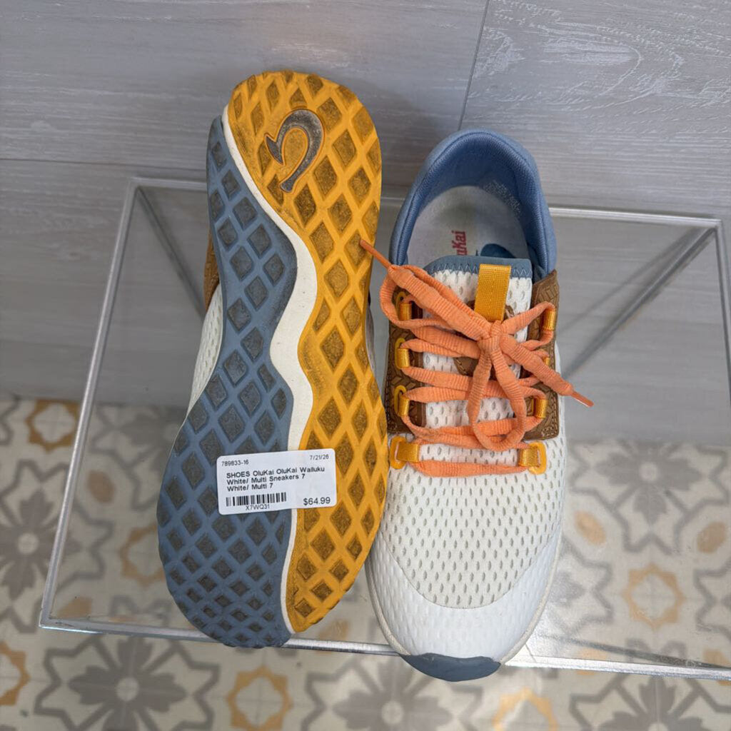 OluKai Wailuku White/ Multi Sneakers 7